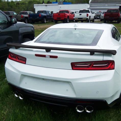 2016 2019 Chevrolet Camaro Matte Black Zl1 Style Rear Spoilerwing