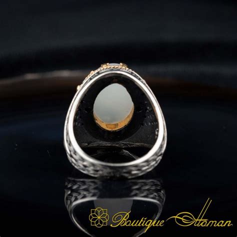 Royal Collection Rare Yemeni Aqeeq Silver Ring No 19 Boutique Ottoman