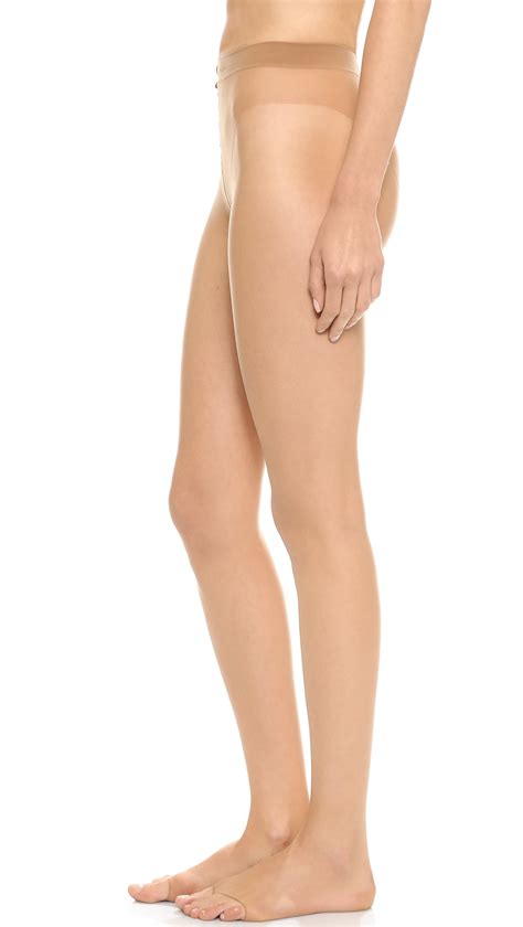 Wolford Luxe 9 Toeless Tights Gobi In Beige Gobi Lyst