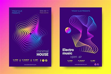 Collection D Affiches De Festivals De Musique Flyers Sonores