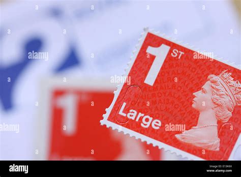 Royal Mail 1st first class Large stamp Stock Photo - Alamy