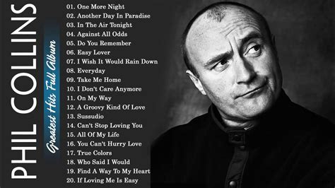 PHIL COLLINS GREATEST HITS BEST SONGS OF PHIL COLLINS - YouTube Music