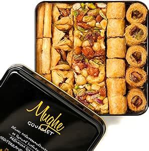 Mughe Gourmet Luxury Baklava Pastry Elegant Gift Box Fresh Turkish