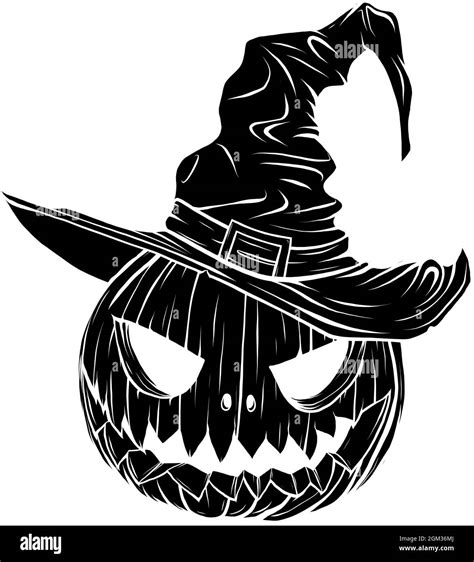 Calabaza de Halloween en ilustración de dibujos animados de un vector