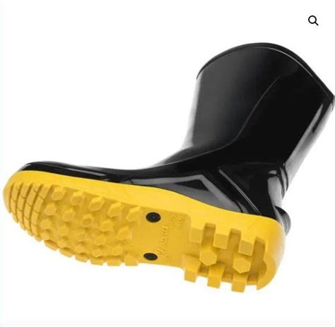 BOTA PVC VULCAFLEX PRETO SOLADO AMARELO MARLUVAS