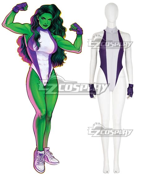 SHE-HULK COSTUME BY AMBER MODELED BY She Hulk Costume,, 59% OFF