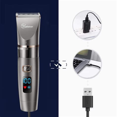 Hatteker Professional Hair Clipper Cordless Clippers Hair Trimmer Beard