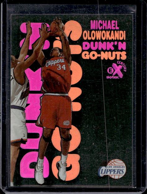 Skybox Ex Century Michael Olowokandi Dunk N Go Nuts Ebay