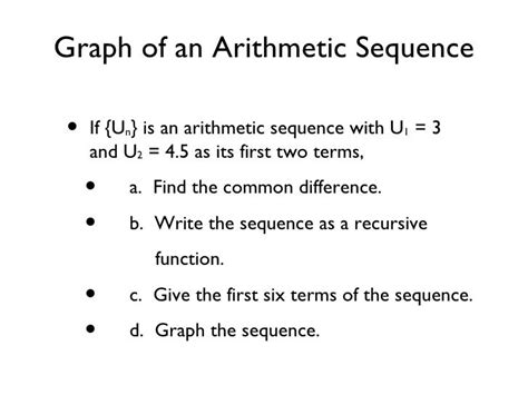 Arithmetic Sequences