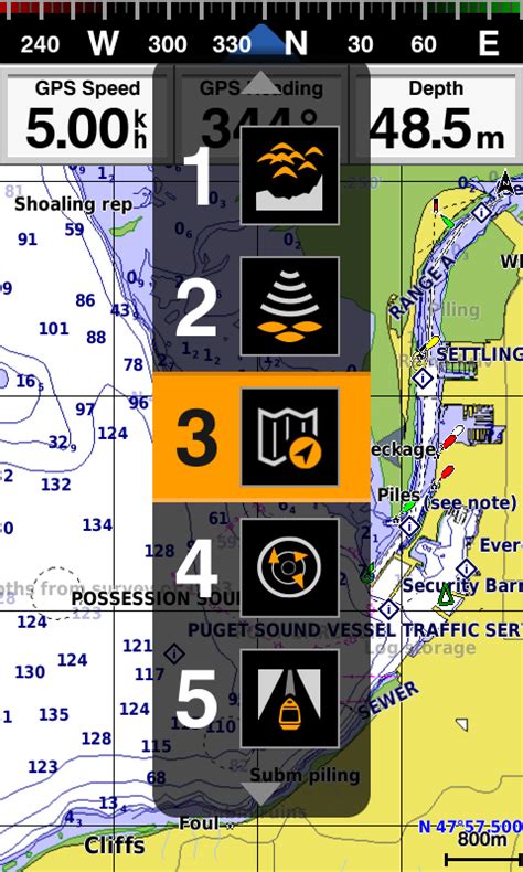 Garmin GPSMAP 585 Plus SEA With GT15M TH And Antena GA38 PT Dexsa