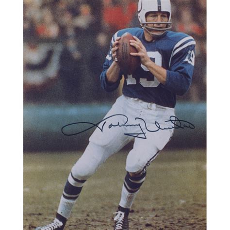 Johnny Unitas Signed Colts 8x10 Photo Jsa Aloa Pristine Auction