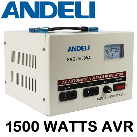 Andeli AVR 1500W Servo Type Automatic Voltage Regulator SVC 1500 Servo