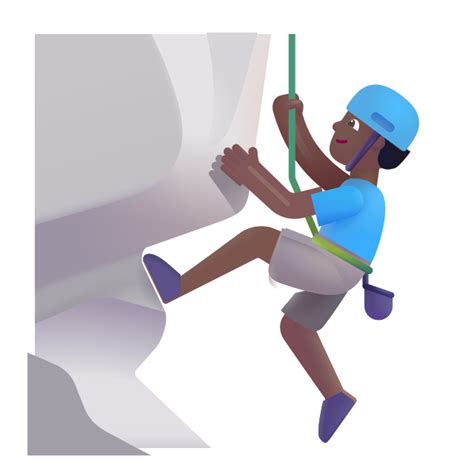 🧗🏾‍♂ Man Climbing Medium Dark Skin Tone Emoji Images Download Big