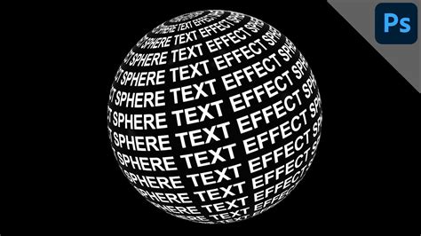 Sphere Text Effect 3d Globe With Your Text Photoshop Tutorial