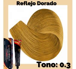 Colortech Tinte Tono Chromo Oro Reflejo Dorado Tubo G