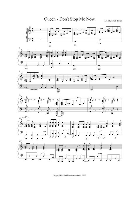 Pdf 20630322 Don T Stop Me Now Queen Piano Sheet Music Dokumentips