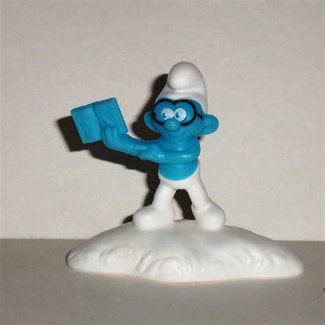 McDonald S 2017 Smurfs The Lost Village Movie Brainy Smurf Figure Only