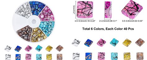 Amazon Nbeads About Pcs Metallic Tila Beads Kit Colors