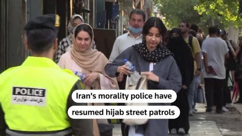 Irans Morality Police Resume Hijab Street Patrols Reuters Video