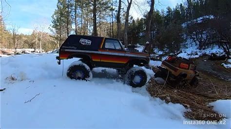 Lifted Traxxas Trx4 Ford Bronco Gets Washed Away In White Waters At