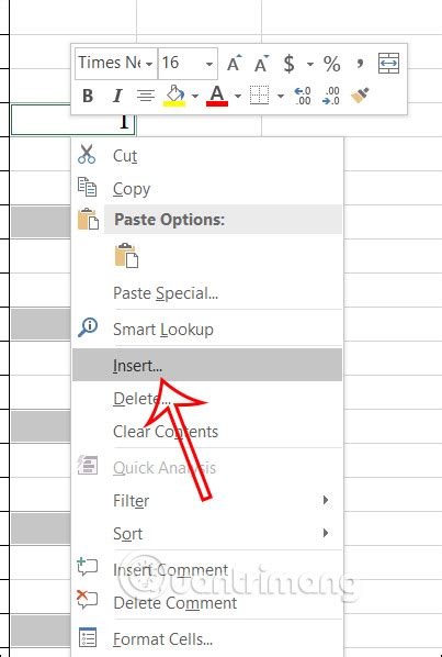 Hướng dẫn thêm dòng trống xen kẽ trong Microsoft Excel vnedulink