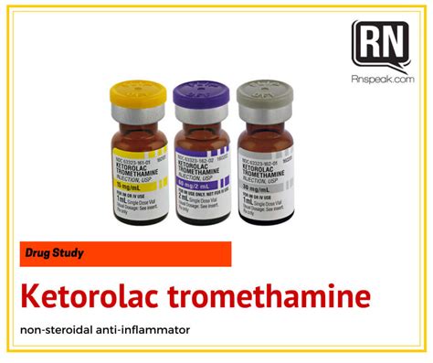 Ketorolac Toradol Drug Study