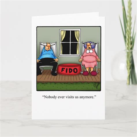 Funny Thinking Of You Greeting Card | Zazzle.com