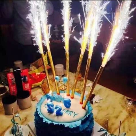 Firework Birthday Cake Sparklers Candles Fireworks Candles