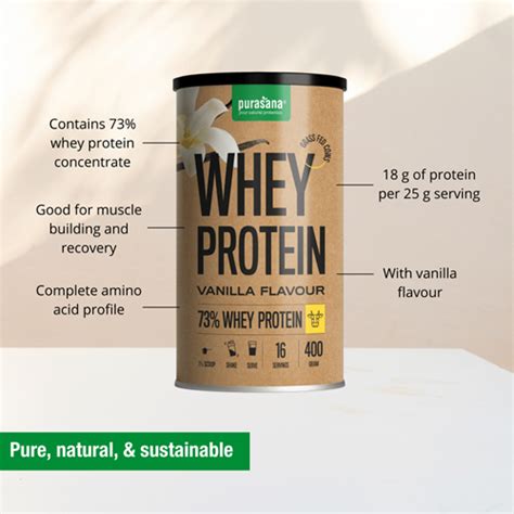 Purasana Whey Protein Powder Vanilla Holland Barrett Malta