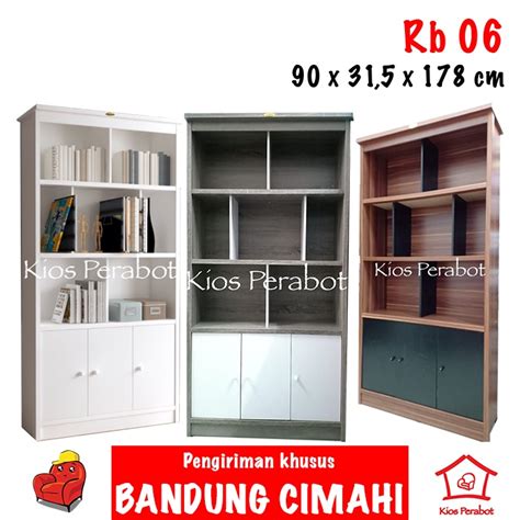 Jual Lemari Romaro 3 Pintu Rak Buku Lemari Buku Lemari Hias Lemari