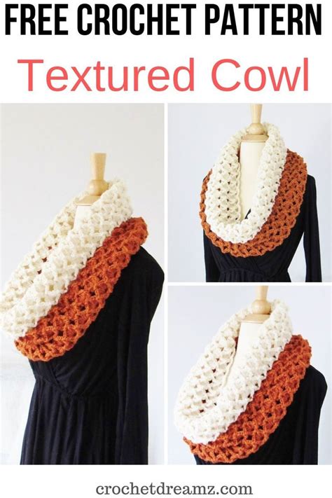 Textured Crochet Cowl Pattern Crochet Dreamz