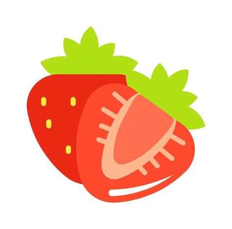 Illustration Vectorielle De Fruits Exotiques Aux Fraises Vecteur Premium