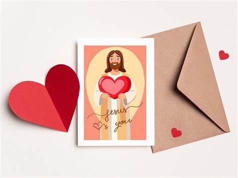 Jesus Loves You Printable Valentines Day Card Jesus Valentine Handout