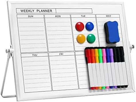 Weekly White Board Small Dry Erase Board X Double Sided