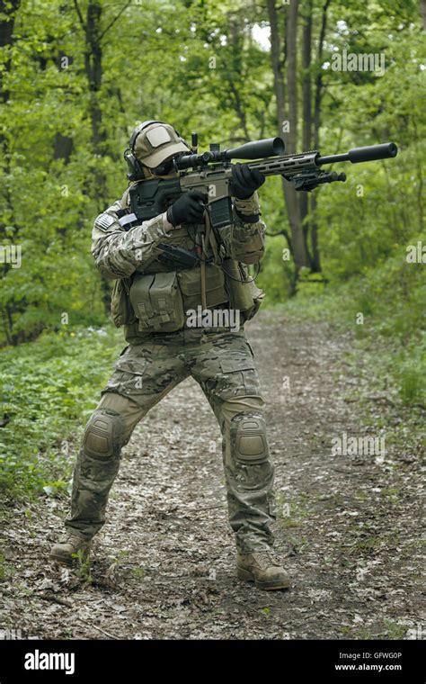 Green Berets Sniper Stock Photo Alamy