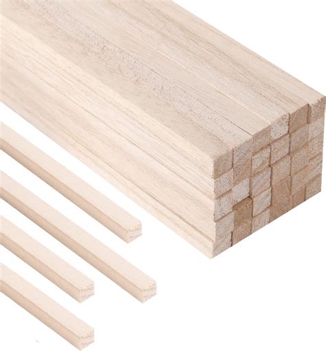 Amazon Pcs Square Wooden Dowel Rods Unfinished Hardwood Square