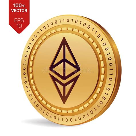 Ethereum Moneda F Sica Isom Trica D Moneda De Digitaces Cryptocurrency