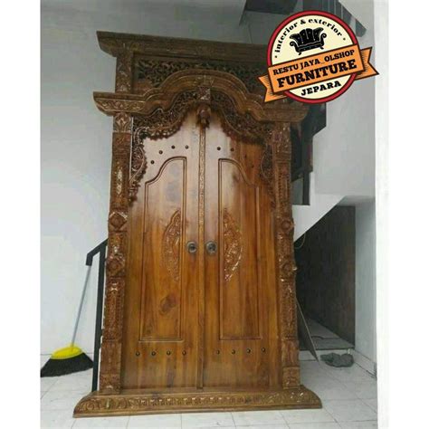 Jual Pintu Gebyok Gapura Ukir Jati Jepara Shopee Indonesia