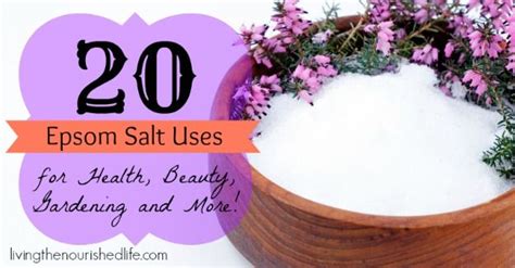 20 Epsom Salt Uses For Health Beauty Gardening And More Epsom Salt