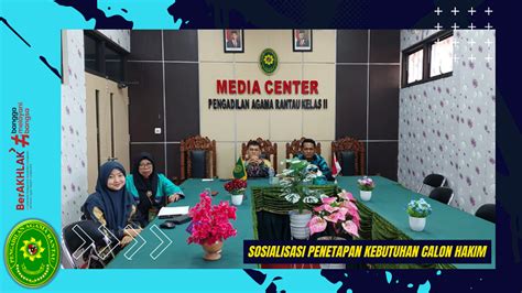 Sosialisasi Penetapan Kebutuhan Calon Hakim