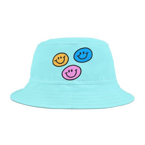 Smiley Face Bucket Hat Design Etsy