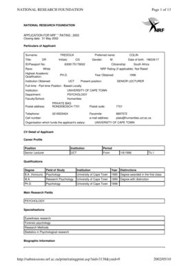 Fillable Online Web Uct Ac Page 1 Of 13 NATIONAL RESEARCH FOUNDATION