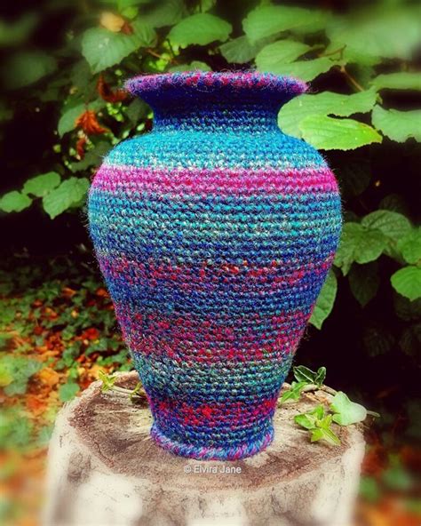 Crochet Pattern For Sculptural Crochet Vase Etsy