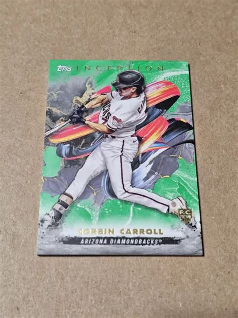 CORBIN CARROLL 2023 Topps Inception Base Recrue Vert Arizona