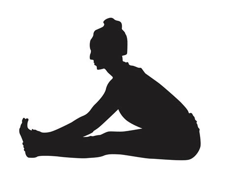 Silhouette Of Woman Doing Yoga Pose 22385632 Png