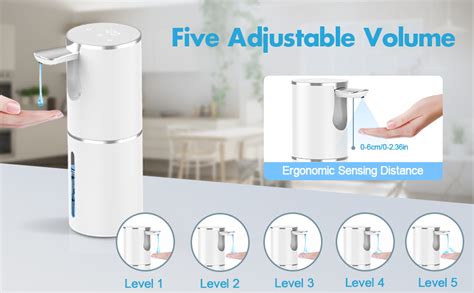 Yikhom Automatic Liquid Soap Dispenser Levels Adjustable Touch Free