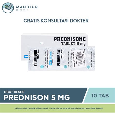 Jual Prednison 5 Mg 10 Tablet Shopee Indonesia