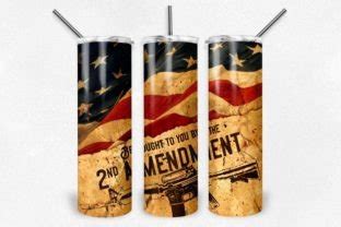 Patriotic American Flag Skinny Tumbler Graphic By Appearancecraft