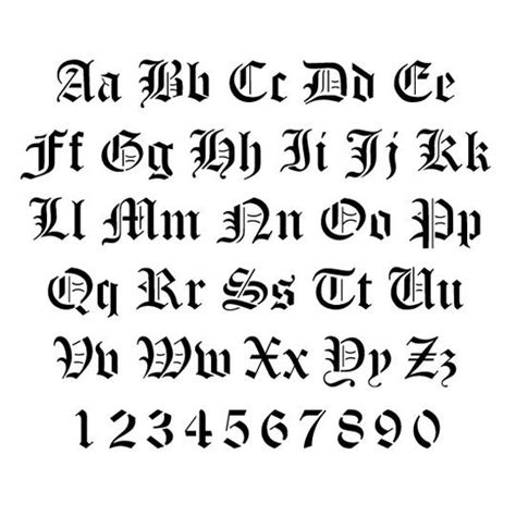 English Alphabet Fonts