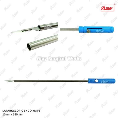 Laparoscopic Stainless Steel Endo Knife Mmx Mm Reusable Surgical